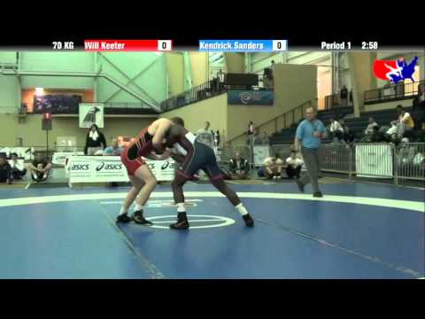 Will Keeter vs. Kendrick Sanders at 2013 ASICS University Nationals - GR