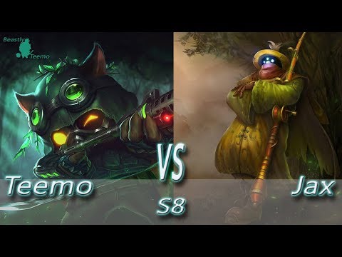 League of Legends - Omega Teemo vs Jax - S8 Ranked Gameplay (Season 8)