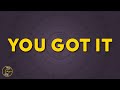 VEDO You Got It Lyrics It S Time To Boss Up Fix Your Credit Girl Get At It