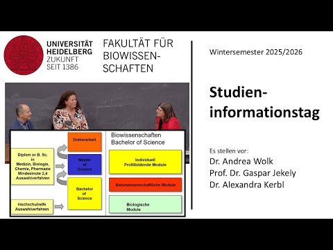 Studiengänge Biologie und Biowissenschaften | Studieninformationstag 2025 | UNI HEIDELBERG