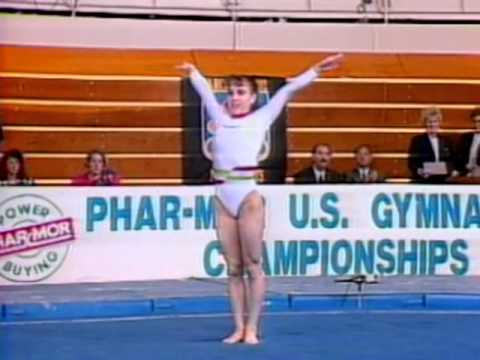 Kerri Strug - Floor Exercise - 1992 Phar-Mor U.S. Championships - Women