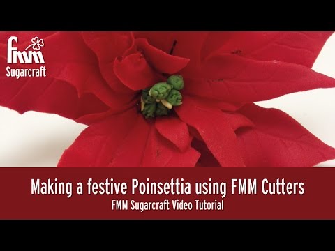 Poinsettia 7 pc icing flower cutter set Poinsettia 7 pc icing flower cutter set