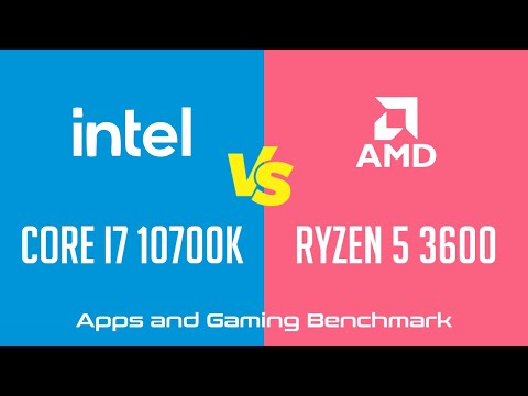 Intel Core i7 10700K vs AMD Ryzen 5 3600 - Apps & Gaming Benchmark (RTX 3090)