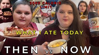 What I Ate Today Counting Calories | Then vs Now