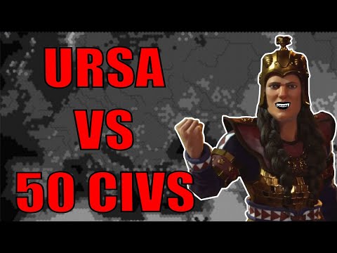 Civ 6 | 50 Player Europe – Domination Vs EVERY CIV IN THE GAME (#1 Deity Scythia Civilization VI)