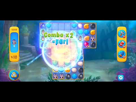 Fishdom Easy Level 11544 (with ingame lightning and bomb boosters) @choraelmin