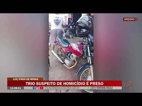 Trio suspeito de homicídio é preso