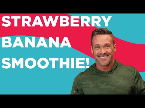 Strawberry Banana Smoothie Recipe | Chris + Heidi Low Carb Meal Replacement Shake