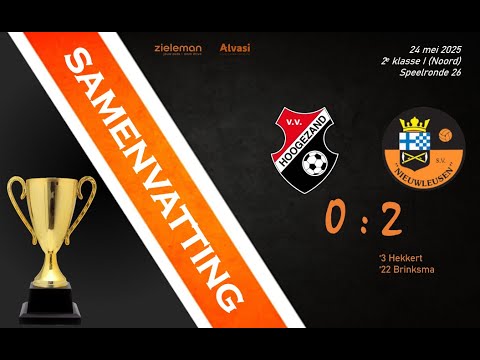 Samenvatting VV Hoogezand 1 - S.V. Nieuwleusen 1