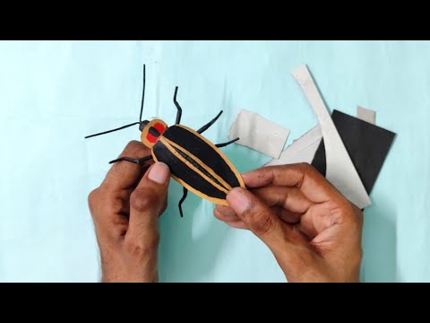Making A Glowing Firefly With Cardboard And Paper | Decor crafts
