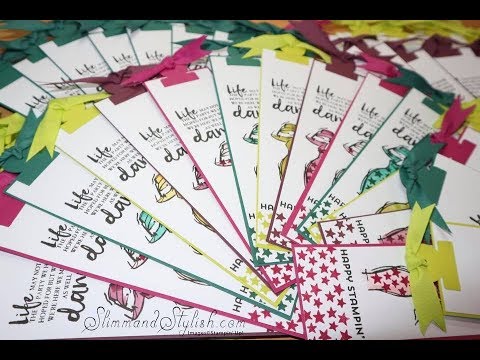 Stampin' Up! UK Onstage Swaps - In Colour Bookmarks