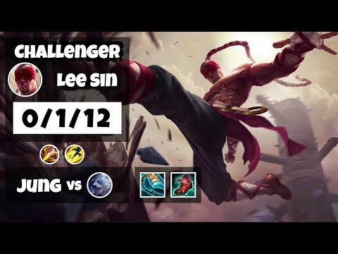 Lee Sin vs Volibear NA Challenger JUNGLE (0/1/12) - v11.11