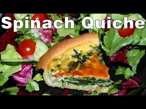 How to Make Spinach and Red Onion Quiche Recipe | HappyFoods