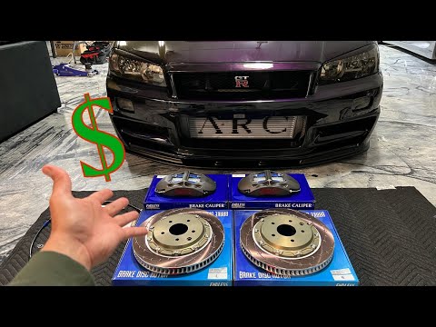 My $17,000 brakes came in for the R34 GTR!