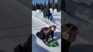 Fairbanks, Alaska Ice Park! This is Spring for Us! Keep Your Facejacket On!