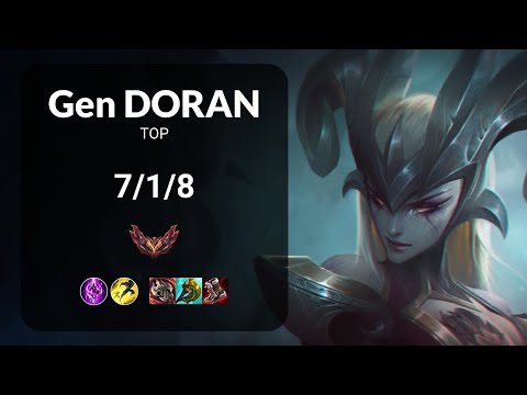 Gen Doran Camille vs Aatrox TOP - KR GRANDMASTER Patch 13.24