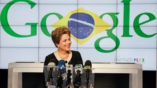 Entrevista coletiva de Dilma Rousseff após visita à Google