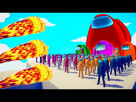 100x AMONG US TEAM + 3x GIANT vs EVERY GOD | Totally Accurate Battle Simulator