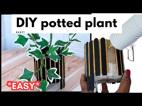 1. "DIY Artificial  Plant for Home Decor|How to Make Artificial IvyPlant |DIY fakeplant Indoor Decor