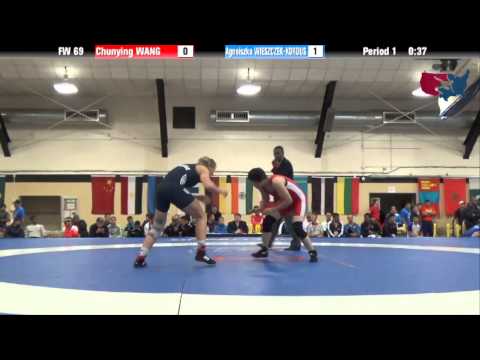 69 KG RR1 - Chunying Wang (CHN) vs Agneiszka Wieszczek-Kordus (POL)