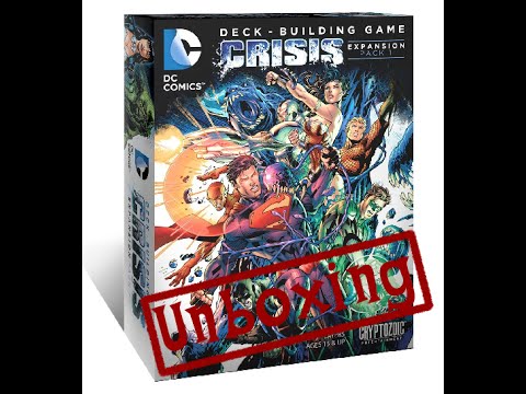 Unboxing: DC Comics Deck Building Game Crisis Expansion Pack 1