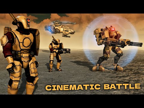 SUPERIOR FIREPOWER! TAU vs Death Korps of Krieg - Men of War: Warhammer 40k Mod (4K, Cinematic)