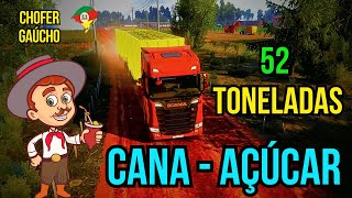 Carga Pesada no ETS2  52 Toneladas de Cana de Açúcar da Fazenda Brejo Alegre até Lagoa da Prata