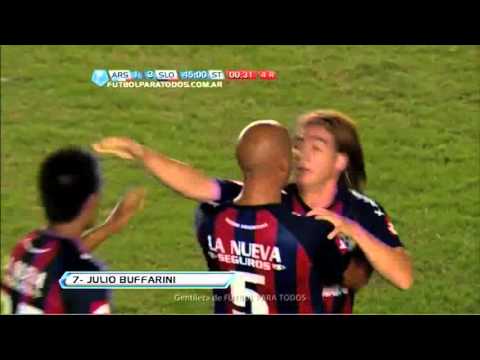Gol de Buffarini Arsenal 1   San Lorenzo 3 Fecha 10 Torneo Final 2013 - GolesYa.com