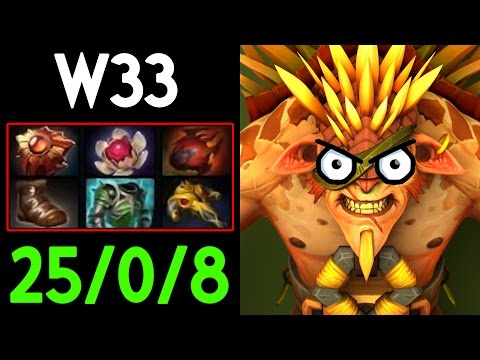 w33 [Bristleback] You Can't Kill Me Dota 2 7.05