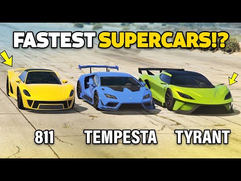 GTA 5 ONLINE - TYRANT VS 811 VS TEMPESTA (WHICH IS FASTEST?)