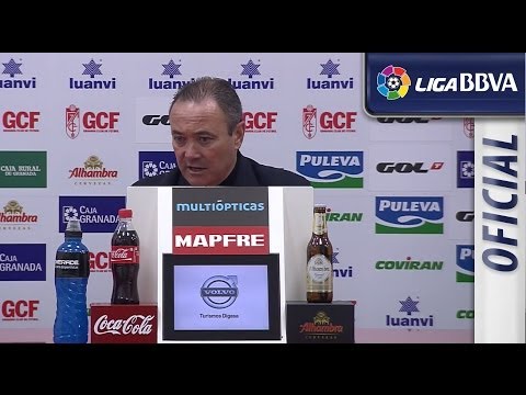 Rueda de Prensa de J.I. Martínez tras el Granada CF (4-0) Real Valladolid - HD