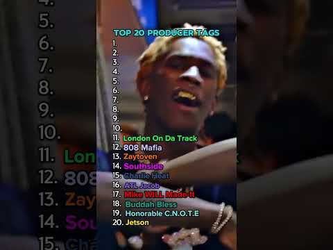 Ranking the BEST Producer Tags #rap #producer #producertag #hiphop #metroboomin #ranking #top10 #yt