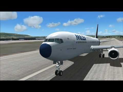 Departing from Geneva - 767 FSX