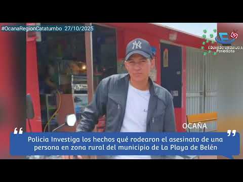 #NorteDeSantander Reporte  Policia, asesinato y vehículo incinerado. 