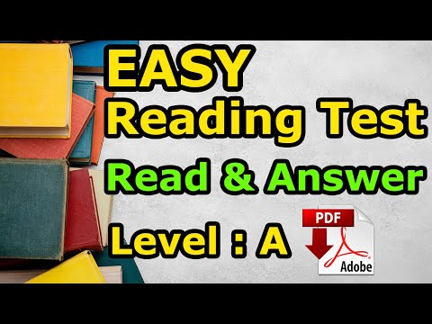 Reading Exercise - Read the text and answer the questions level A-easy level - Easy English Lesson