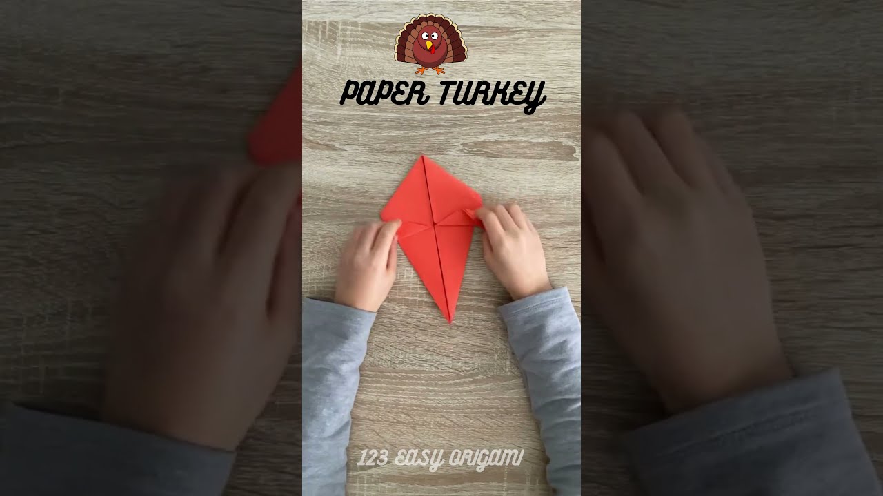 HOW TO MAKE TURKEY | EASY PAPER TURKEY ORIGAMI TUTORIAL FOR THANKSGIVING DAY CELEBRATE | PAPER CRAFT