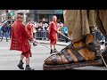 The Giants passing through Castle Street - The Giants of Royal de Luxe Liverpool 2018