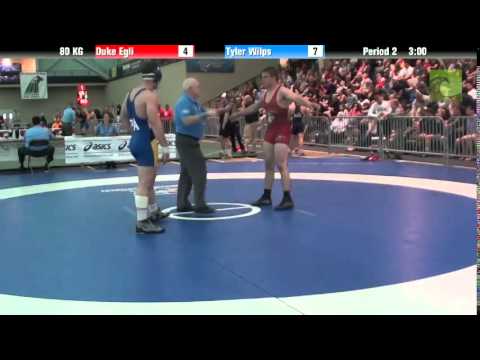 Men`s Freestyle 80 KG Duke Egli vs. Tyler Wilps