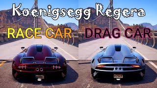 NFS Payback - Koenigsegg Regera (Race Car vs Drag Car) - WHICH IS FASTEST !!!