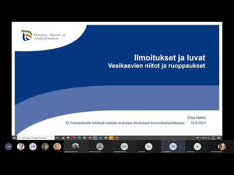 , title : 'Niittohankkeen ilmoitukset ja luvat (Vesikasviwebinaari 15.6.2021 5/7)'