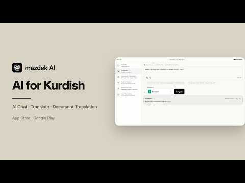mazdek - Kurdish AI video thumbnail