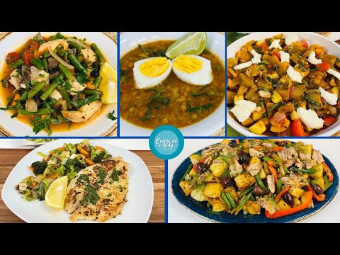 MENÚ SEMANAL COMIDAS Y CENAS. Barata, Baja en Carbos. P/Diabetes, HT, Menopausia, Riñones, Hígado.