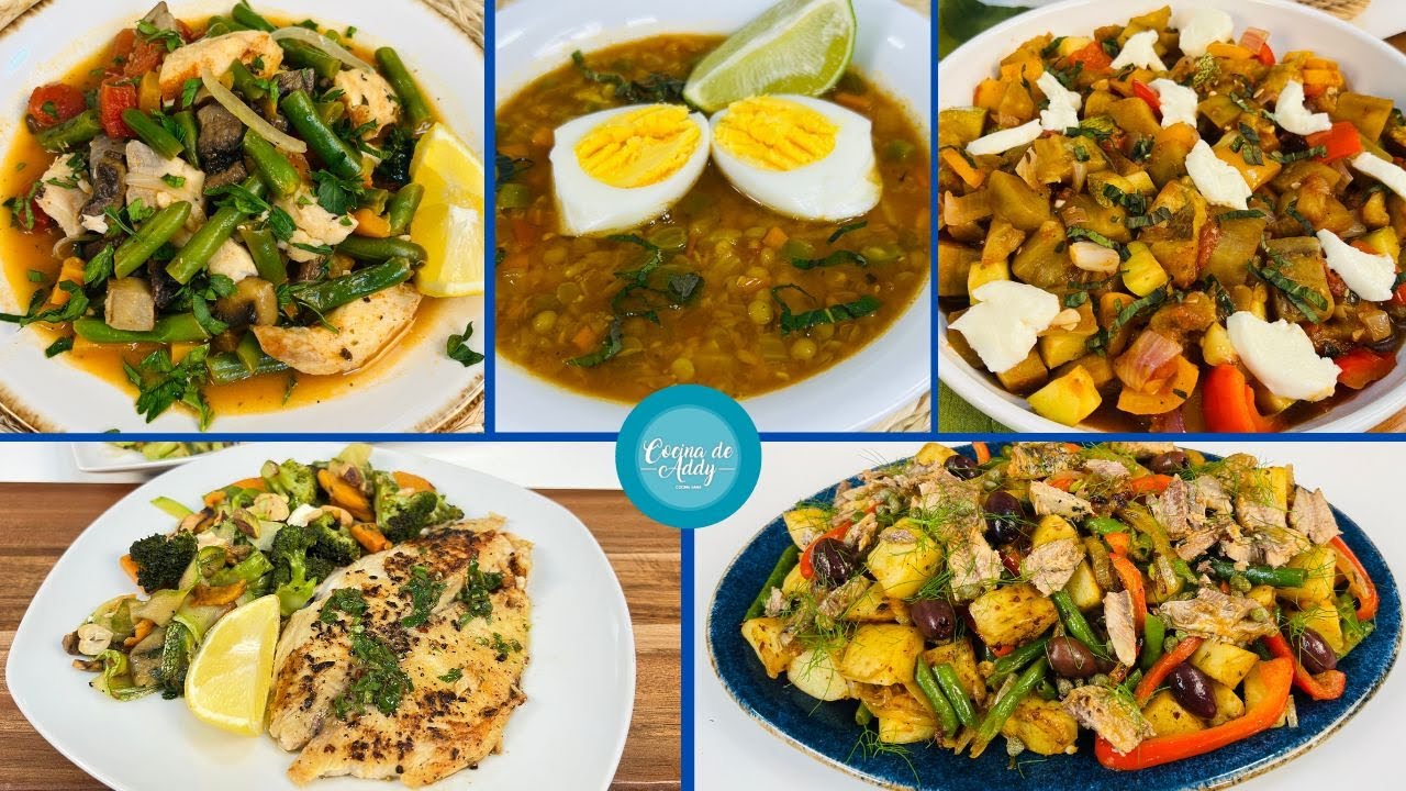 MENÚ SEMANAL COMIDAS Y CENAS. Barata, Baja en Carbos. P/Diabetes, HT, Menopausia, Riñones, Hígado.