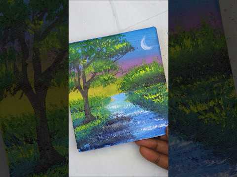 Easy Acrylic Landscape Painting - Art Tips And Tricks - Art By Ashutosh - #161
