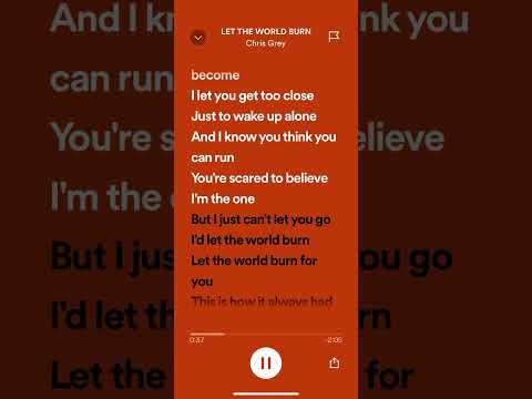 Let the world burn - chris grey #spotify #music