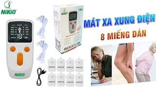 Video giới thiệu Máy massage xung điện pin sạc 8 miếng dán Nikio NK-101