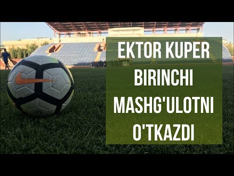 Ektor Kuper birinchi mashg'ulotni o'tkazdi.O'zbekison MTJ yangi avtobusi o'zgacha qiyofada!