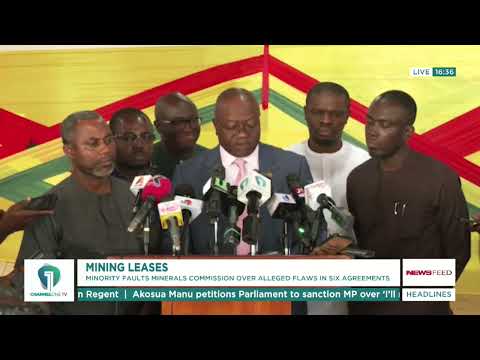 Minority Slams Minerals Commission Over ‘Flawed’ Mining Lease Agreements