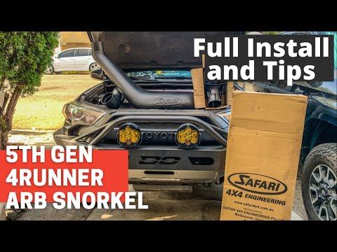 2021 5th Gen Toyota 4Runner ARB Safari Snorkel Install - Full Install and Tips