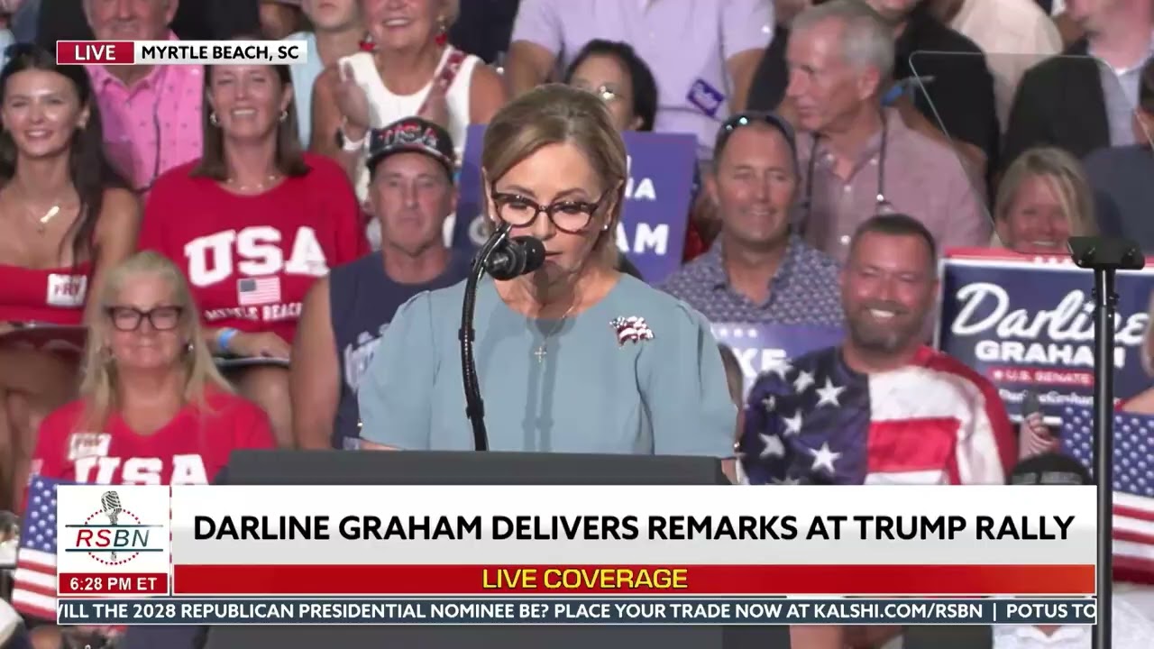 FULL SPEECH: Darline Graham Speaks to an Excited Myrtle Beach Crowd Before President Trump - 8/21/26